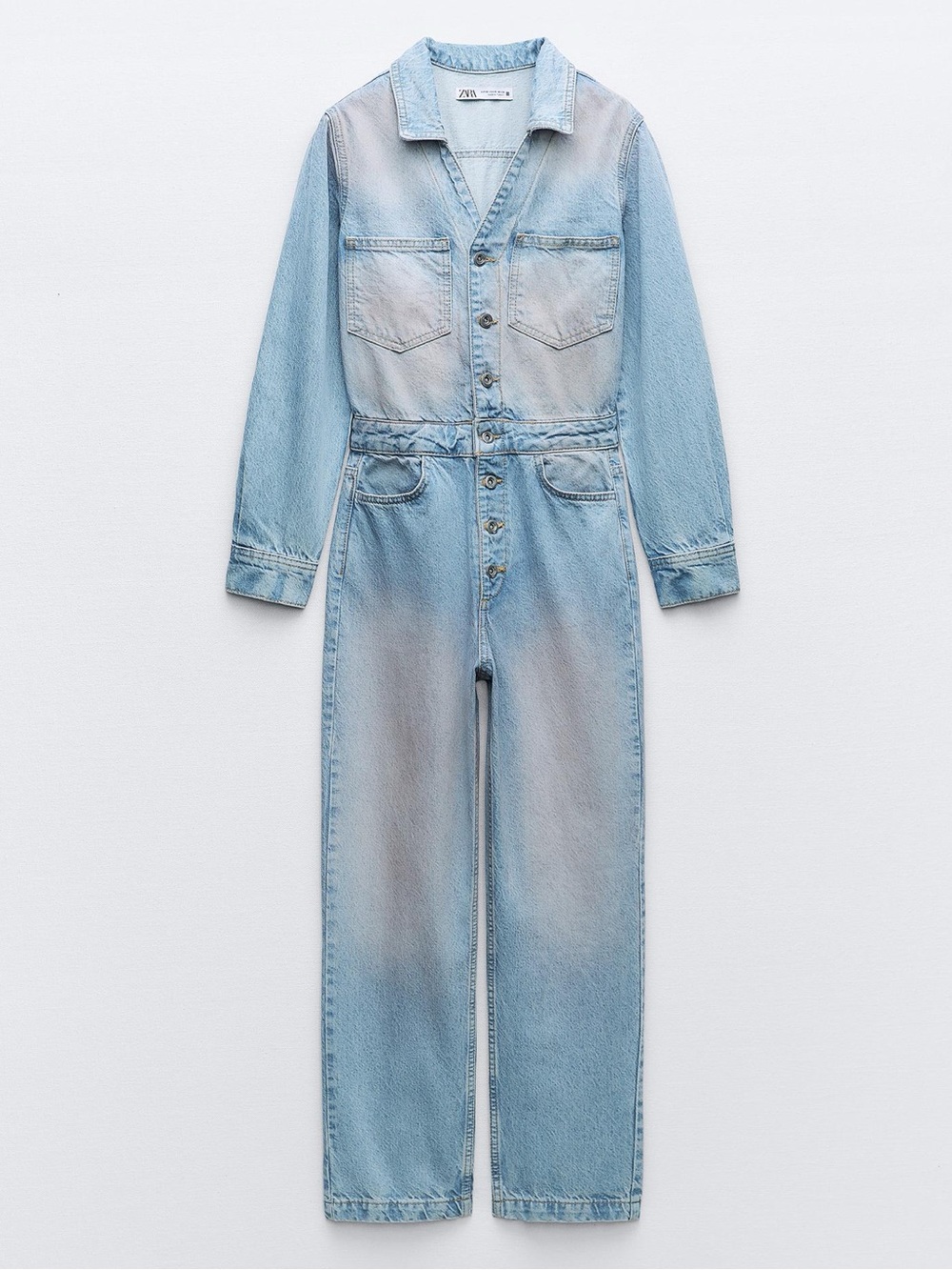 Z1975 PINK DYED DENIM JUMPSUIT